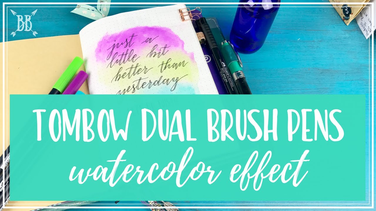 Tombow Watercolor Effect!