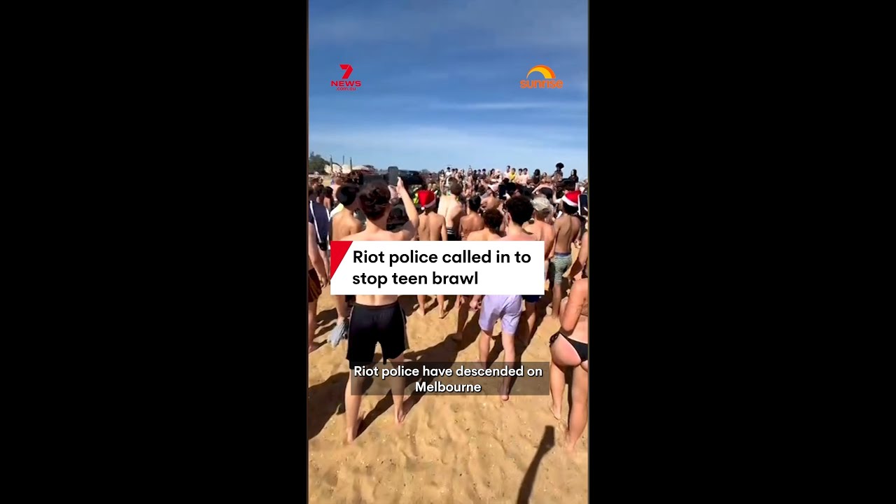 Riot police called in to stop teen brawl