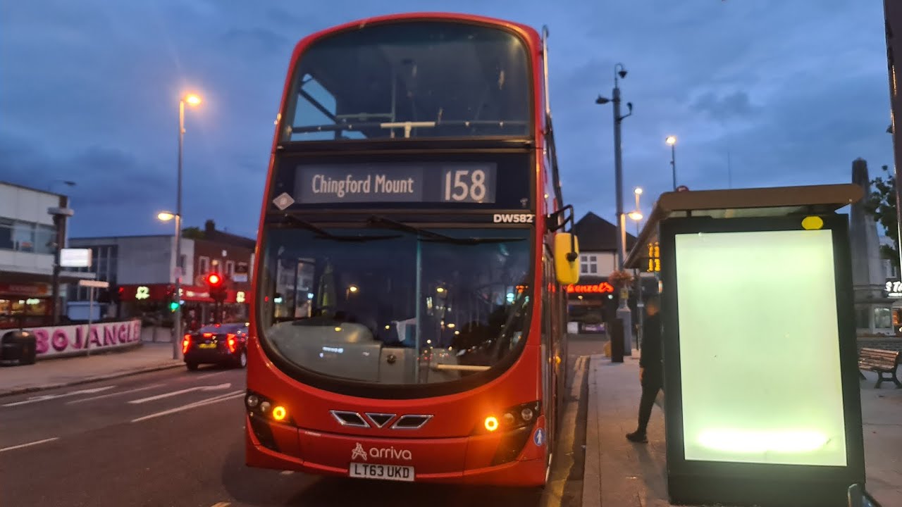 FRV. Arriva London Bus Route 158: Chingford Mount - Stratford. Gemini 2 VDL DB300 DW582 (LT63UKD)