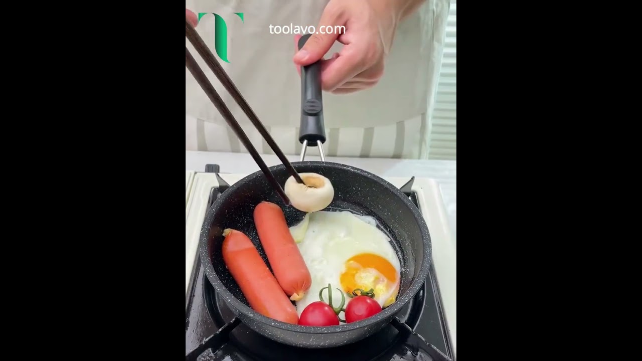 Toolavo 12CM Mini Frying Pan 🍳 | Pure Iron Non-Stick Pan for Quick Meals & Snacks
