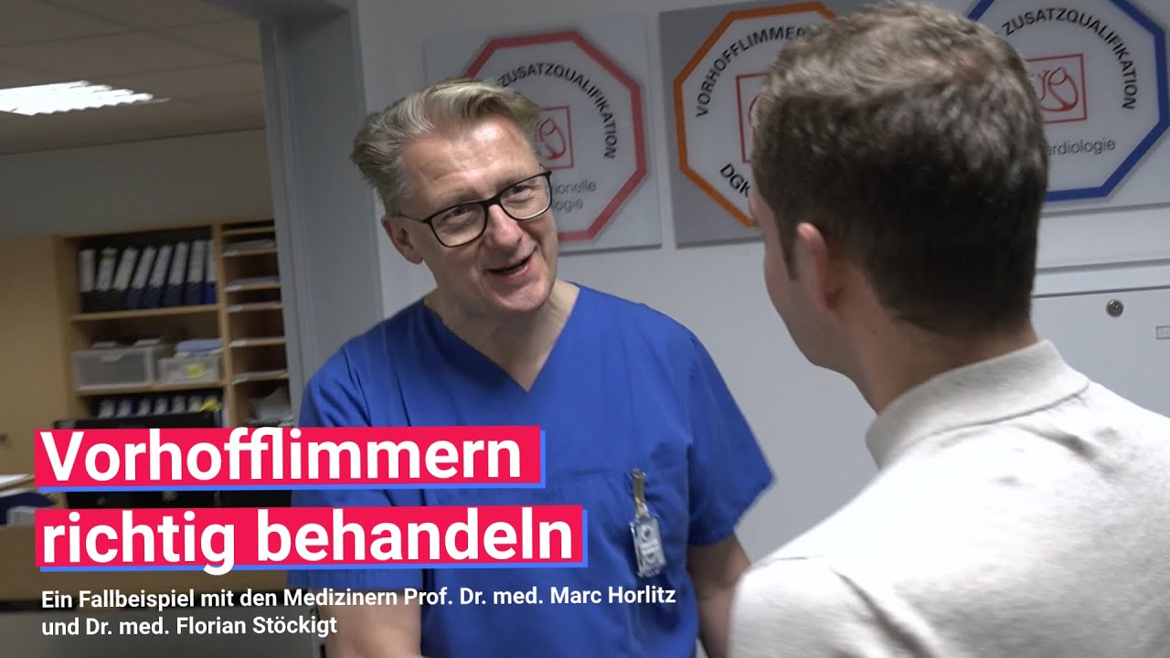 Vorhofflimmern richtig behandeln: Prof. Dr. Marc Horlitz und Dr. Florian Stöckigt | #Herzzentrum ❤️