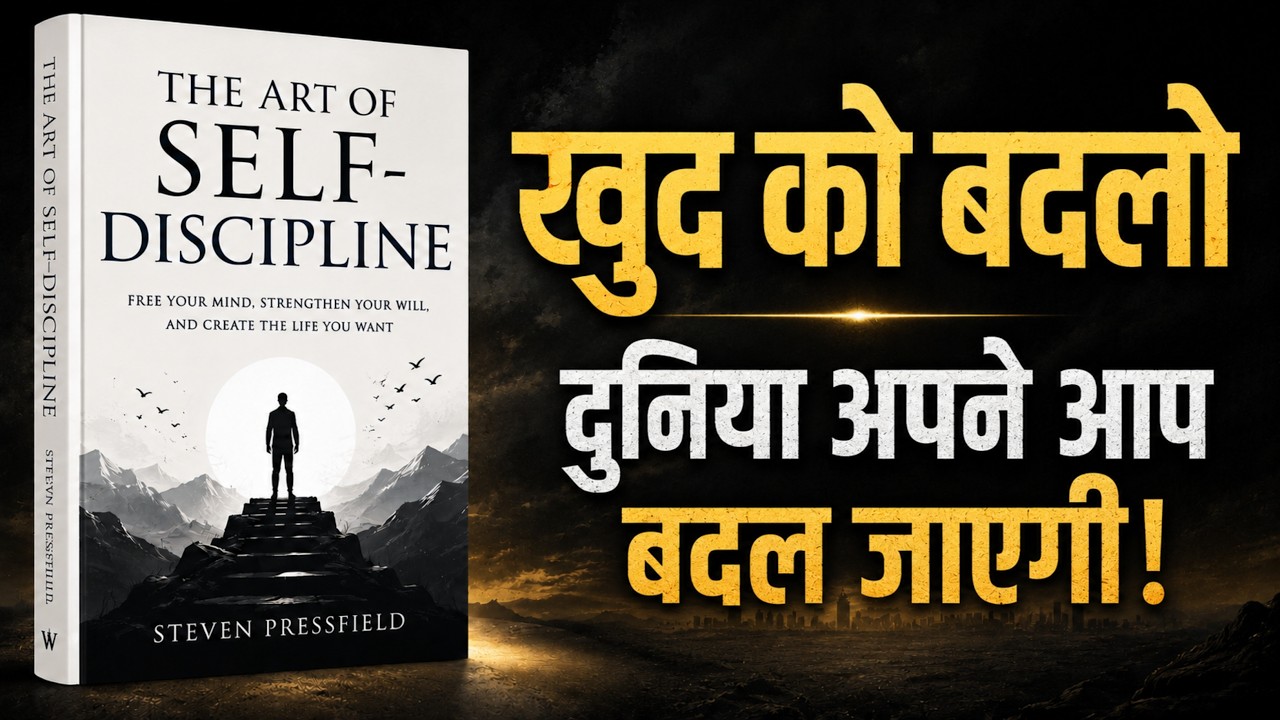 The Art of Self-Discipline Book Summary in Hindi|Stop Procrastination & Build Unbreakable Discipline