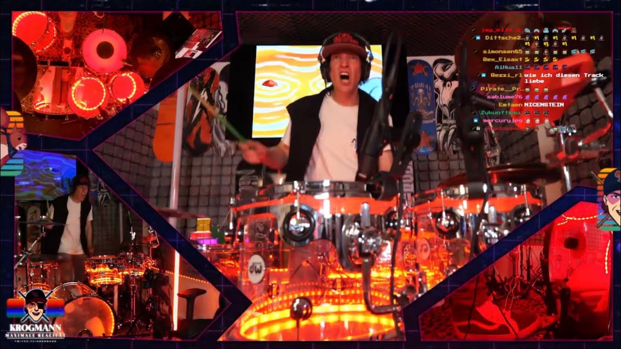 Ich surfe silbrig!  DRUMCOVER Silver Surfer twitch/Krogmann