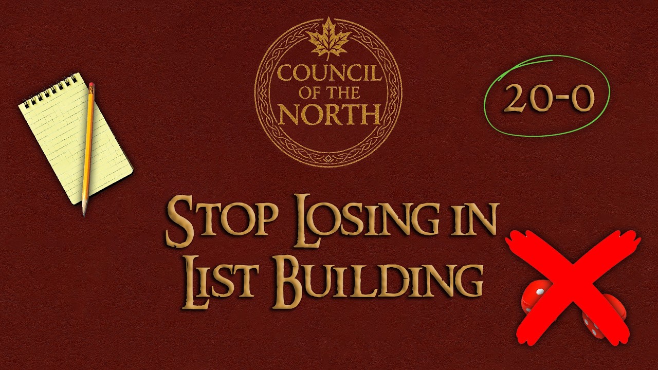 Stop Losing MESBG games in List Building - Mini-sode #2