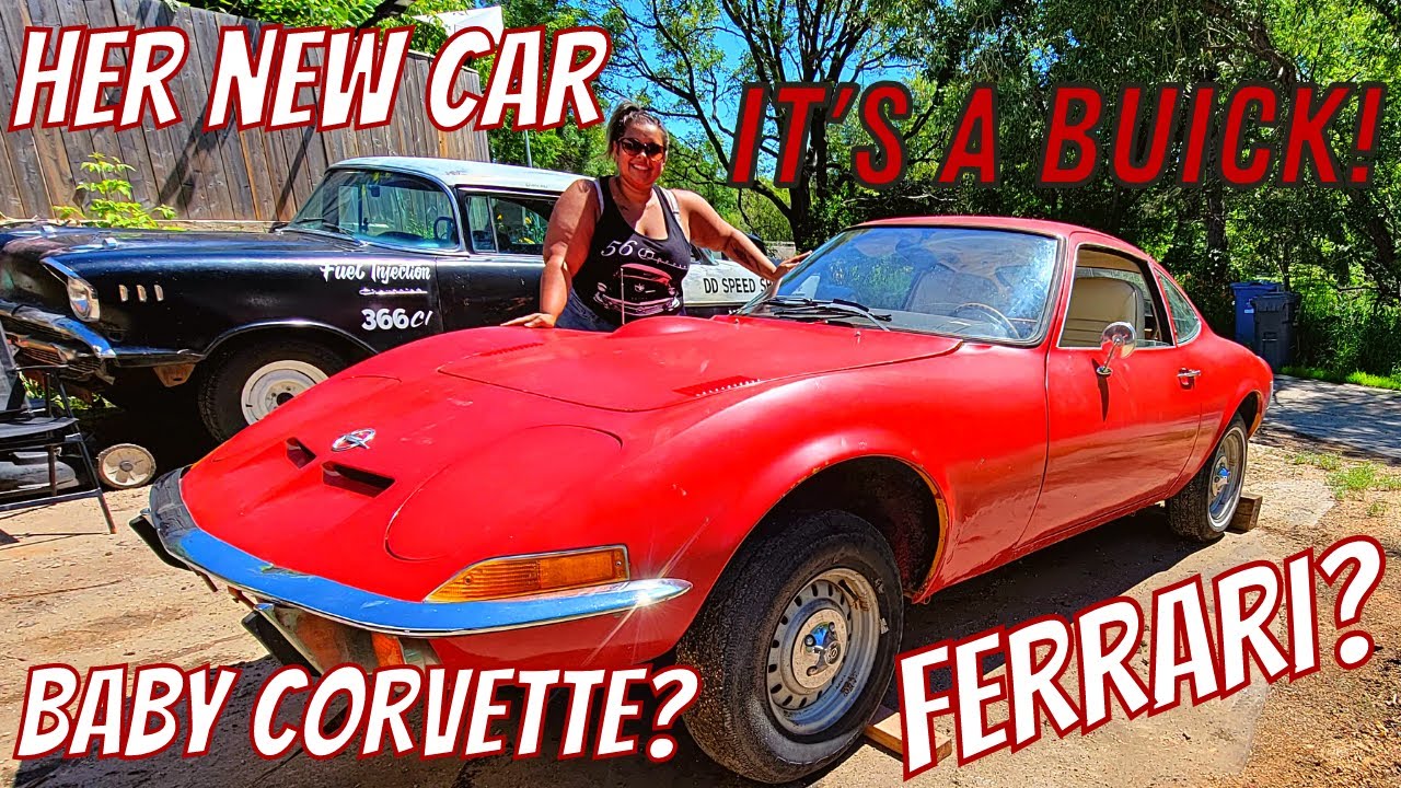 Her First Sports Car!  1971 Opel GT -  Another CHEAP Off Brand Hot Rod