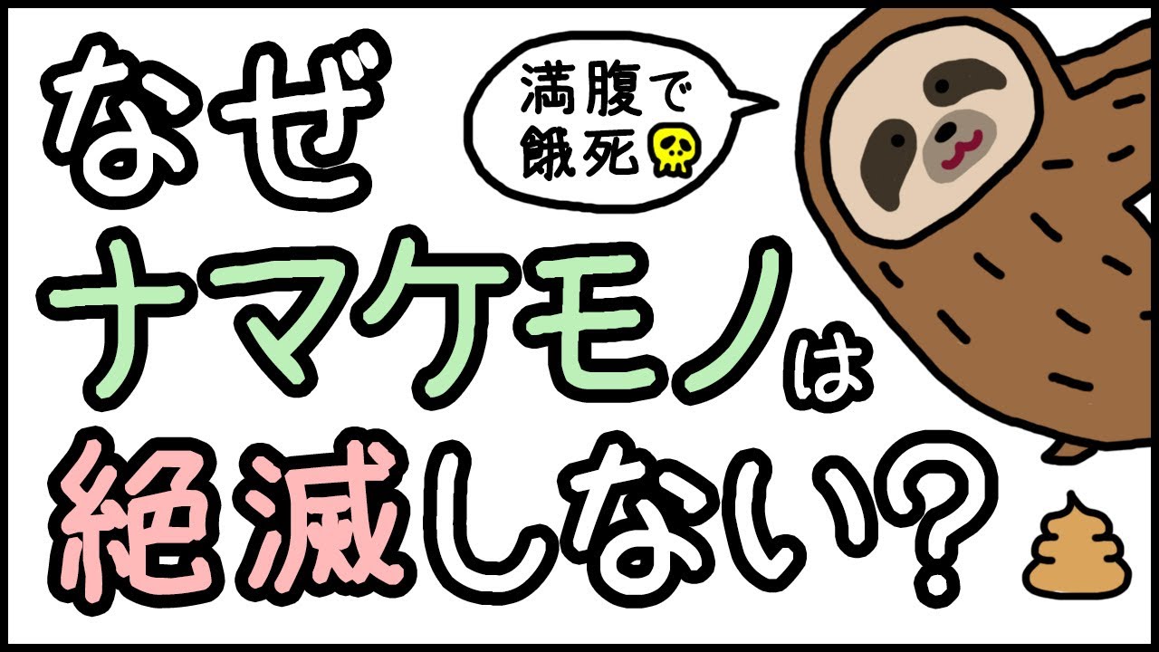【コスパ最強説】小学生でもわかる・ナマケモノはなぜ絶滅しないのか？【科学・ざっくり解説】