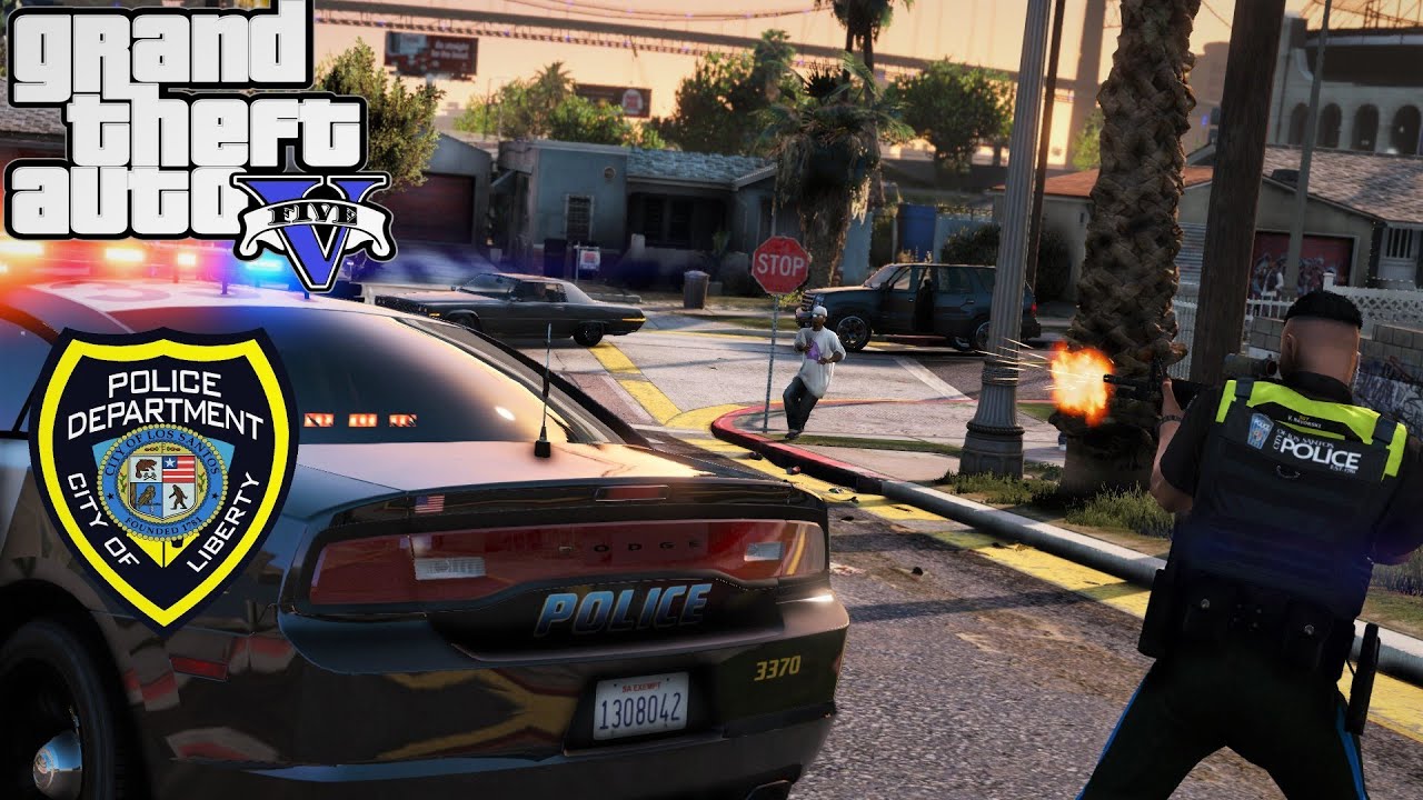 NEW GTA 5 POLICE PATROL SHOTS FIRED OFFICER DOWN LSPDFR 4K HD GRAPHICS