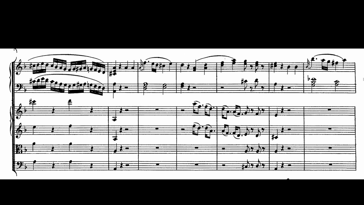 Mozart - Piano Concerto no 20 in d minor KV466, I Mov.(Score)