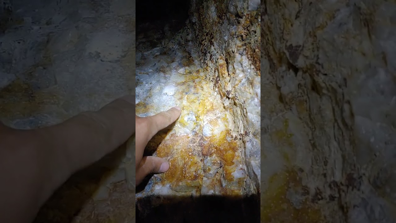Quartz Vein With Gold