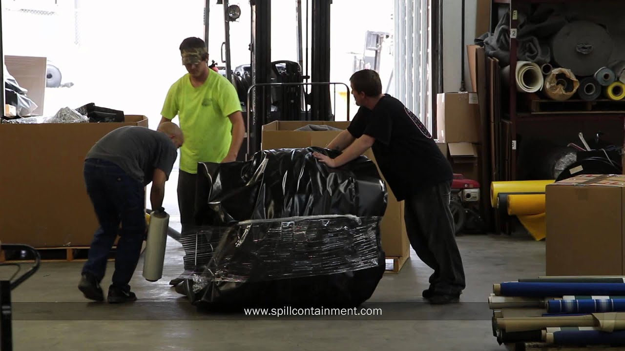 Ultra-Containment Berm - Folding for Shipment
