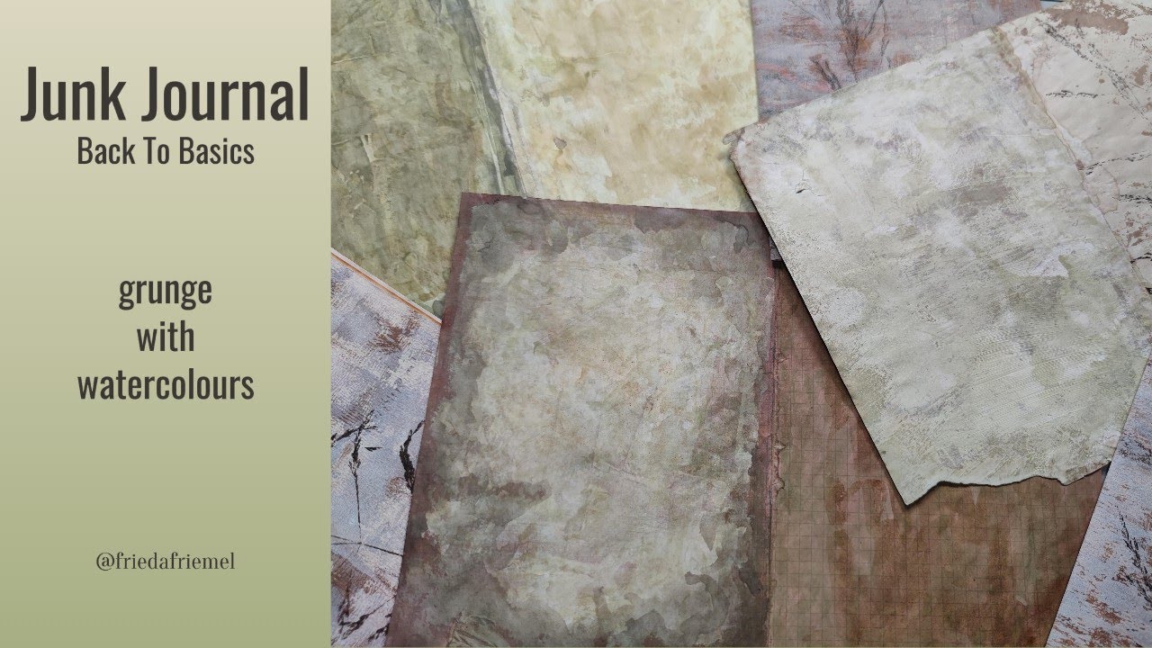 #backtobasics GRUNGE, GRUNGE AND MORE GRUNGE - easy and inexpensive #junkjournal