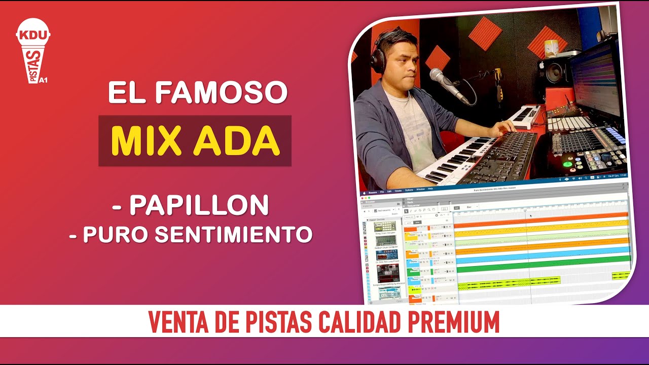 ✅MIX ADA - PURO SENTIMIENTO - PAPILLON - PISTA PROFESIONAL - KDU