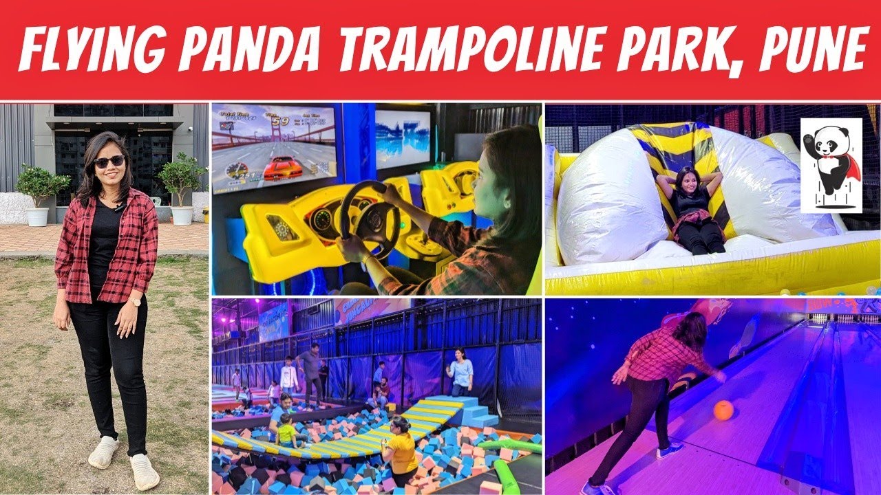 Тематический парк Flying Panda в Пуне | Самый большой батутный парк в Пуне | Katraj Pune | Боулин...
