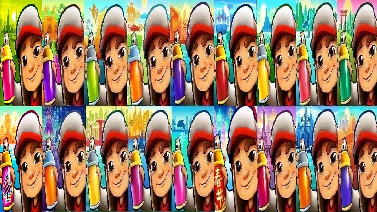 Subway Surfers Bangkok VS Chinese Version San Francisco Saint PeterSBurg Washington D.C Mexicovs