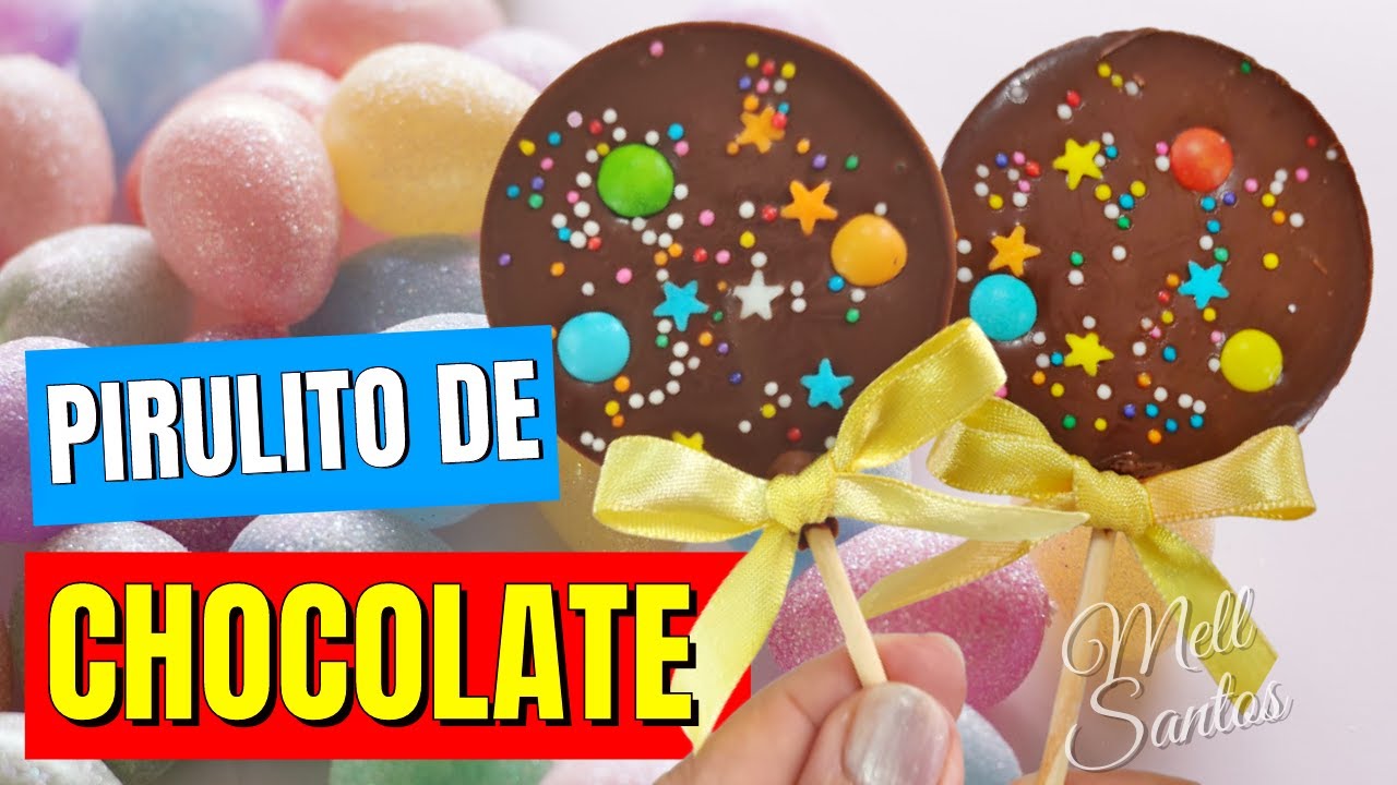 FIZ 100 PIRULITOS DE CHOCOLATE, VENDI CADA A R$ 2,00 -SUCESSO!!!