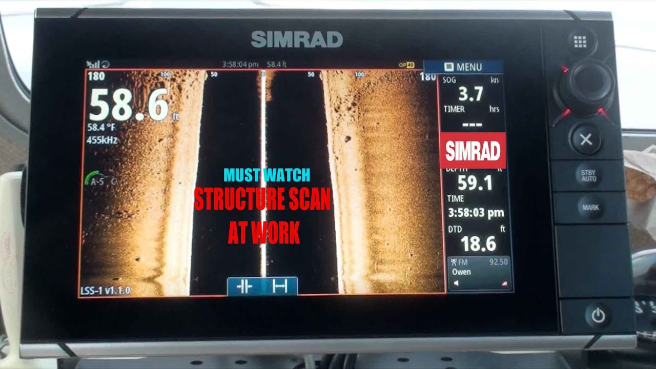 SIMRAD NSS EVO2 STRUCTURE SCAN - HOW TO FIND FISH 2