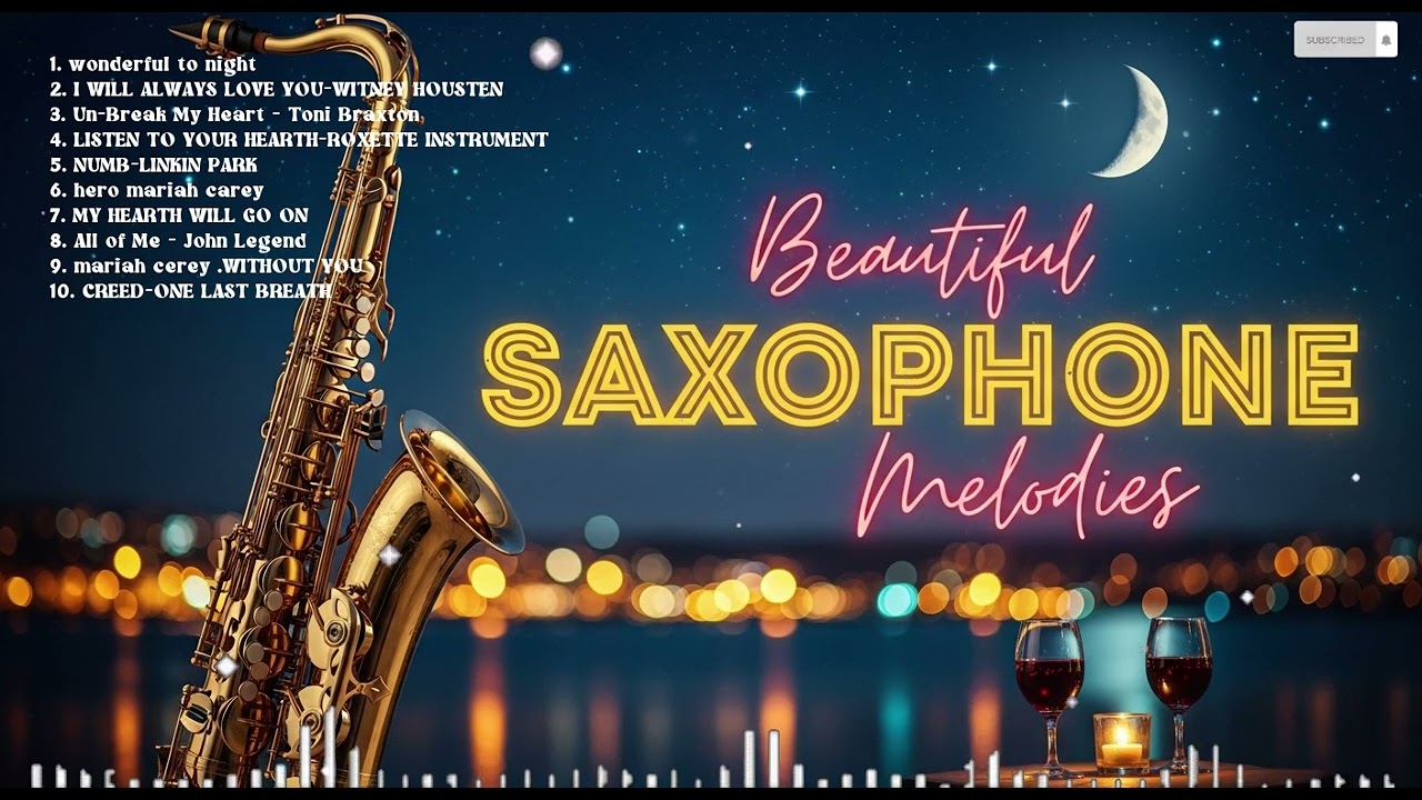 Best Romantic Saxophone Playlist 🎷 Beautiful Instrumental Love Songs