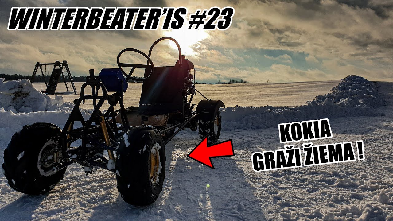 WINTERBEATER'IS #23 | Tvarkome Priekinę Važiuoklę. Važinėjam Naujose Vietose.