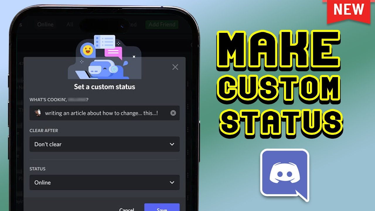 How To Make A Custom Status On Discord [Mobile]