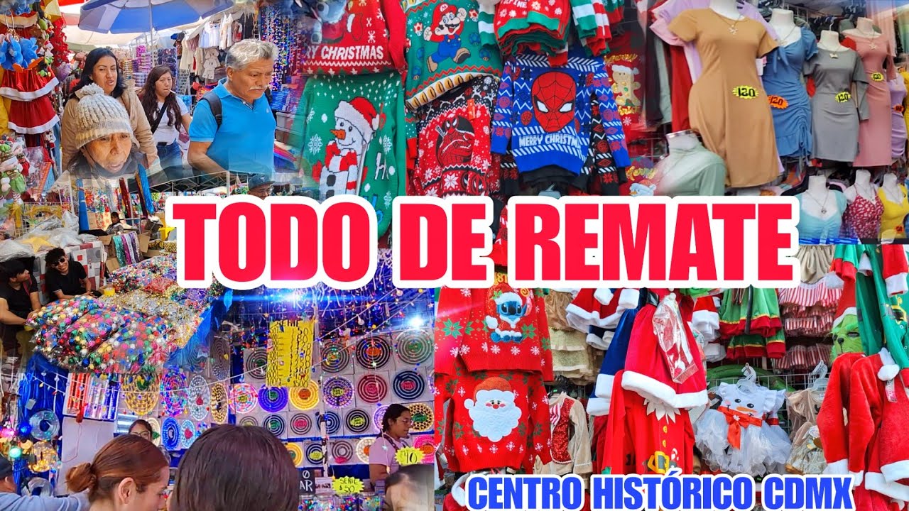 Están REMATANDO TODO EN EL CENTRO HISTÓRICO CDMX!! Ropa INVERNAL A BUEN PRECIO, ADORNOS, ESFERAS