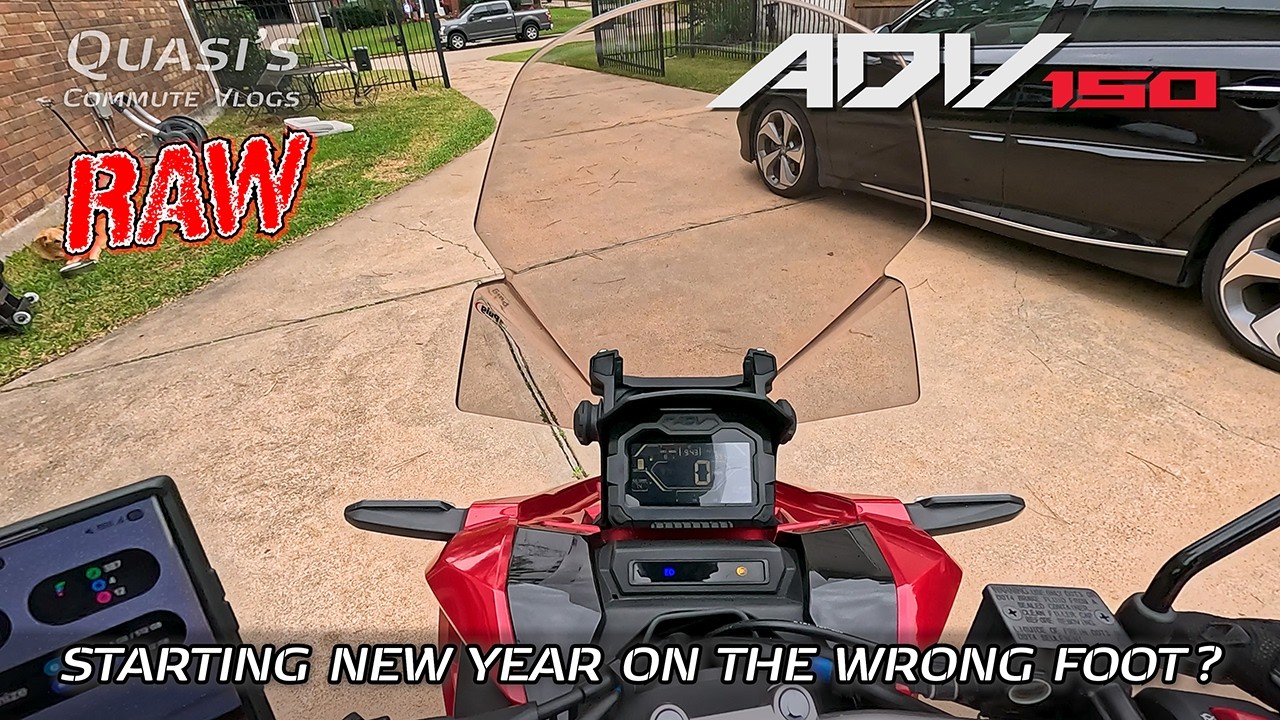 VLOG: Honda ADV150 commute // New year on the wrong foot?