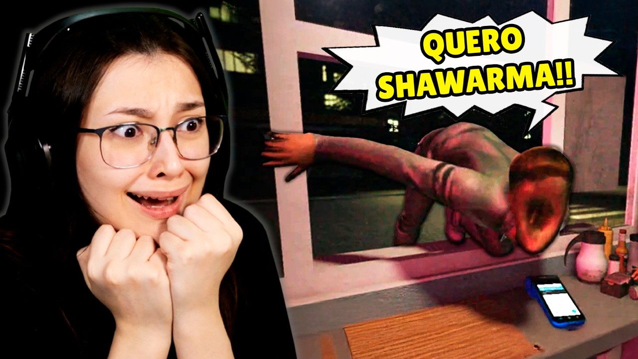 TRABALHEI NO QUIOSQUE ATENDENDO CLIENTES E FUGINDO DE ANOMALIAS!! | SCARY SHAWARMA KIOSK - ROBLOX