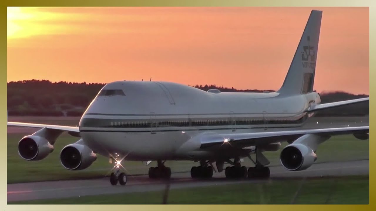 Kingdom Holding VIP Boeing 747-400 ✈️ Landing at Hamburg Airport
