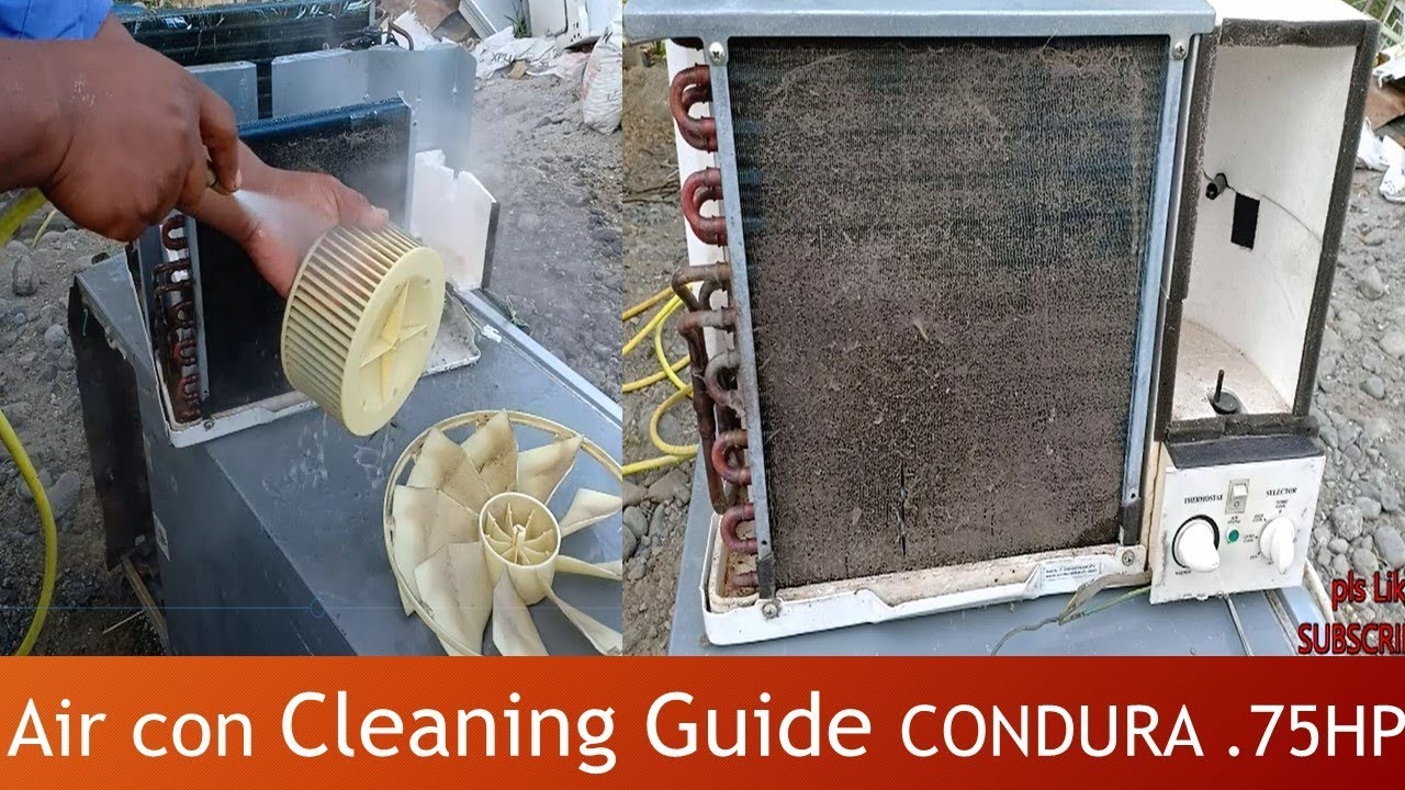Air Con Cleaning Guide / Condura window type .75HP / Tagalog