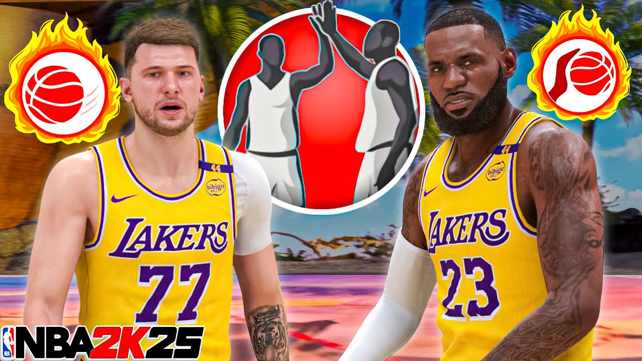 LEBRON JAMES & LUKA DONCIC Build is UNGUARDABLE on NBA 2K25 (Luka Traded)