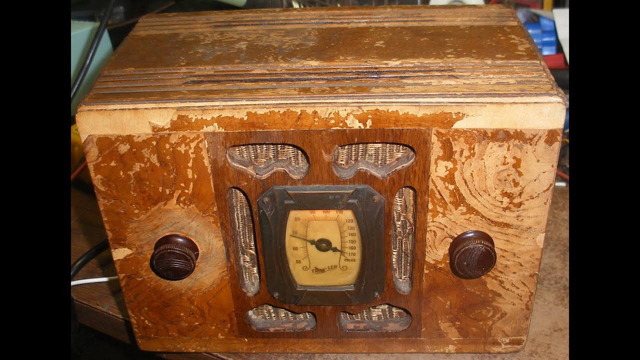 Repair of a circa 1934 Trav-Ler 4-tube AM TRF tube radio