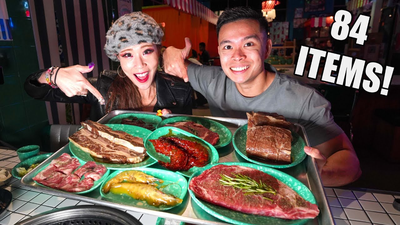 WAGYU STEAK Korean BBQ All You Can Eat Buffet In Las Vegas!