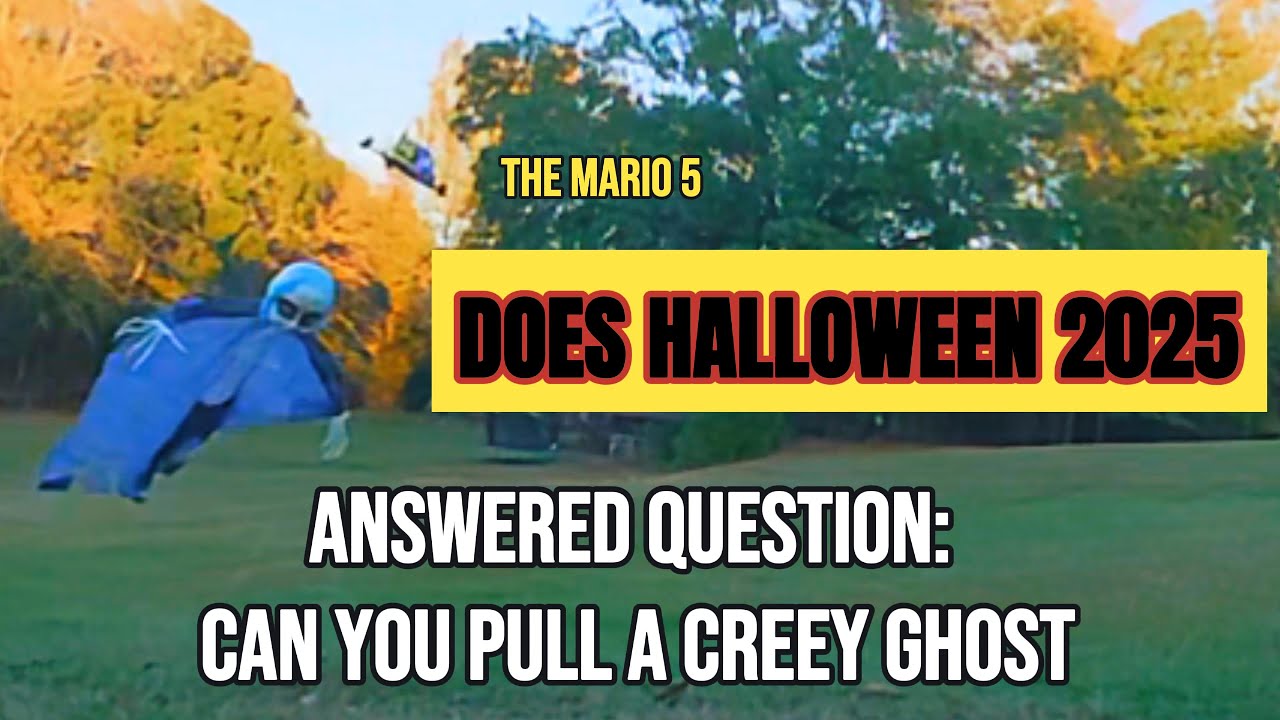 FPV Ghost Pull! Mario5 DC Brings Halloween to the Sky 👻🛸#halloween #fpv #birthday