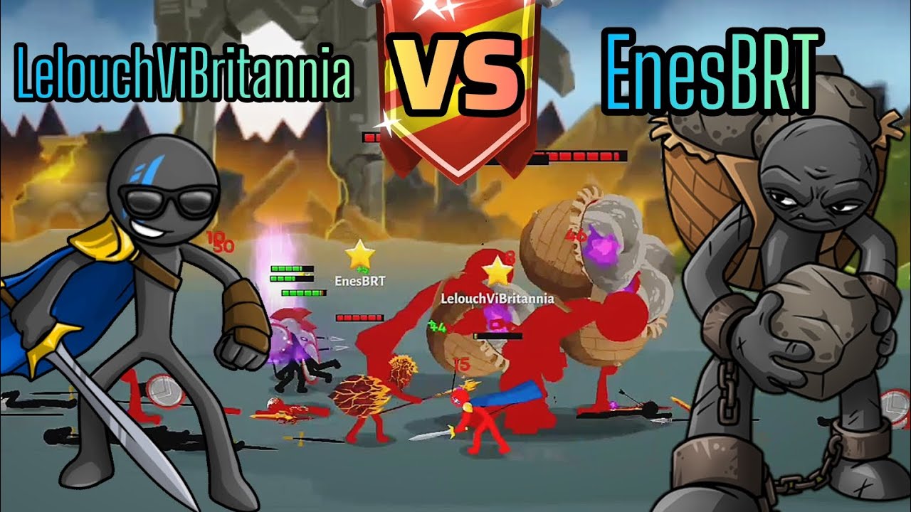 EnesBRT Vs LelouchViBritannia - Stick War 3 Top 100 Epic Grandmaster Friendly Match
