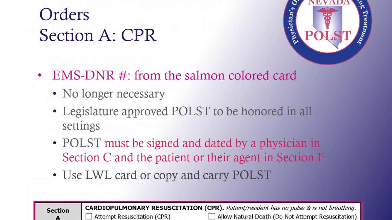 POLST Provider Primer
