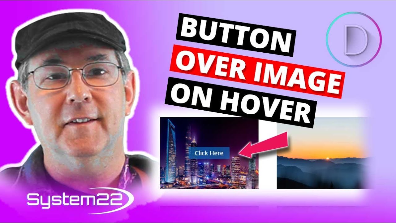 Divi Theme Button Over Image On Hover 👈👈👈👍👍
