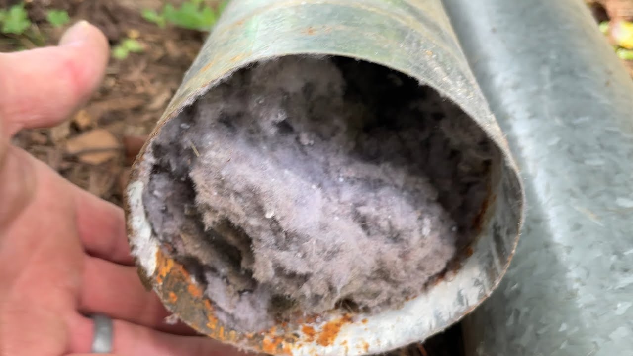 NO WONDER THEIR CLOTHES WOULDN'T DRY WATCH THIS! DRYER VENT NIGHTMARE!! #almetaldryervent #fyp #diy