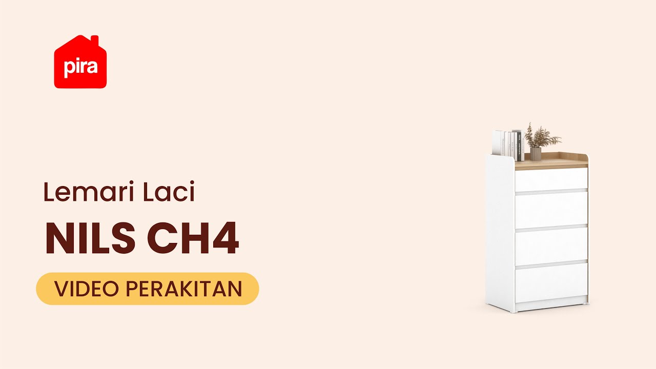 Tutorial Perakitan PIRA METROPOLIS - NILS CH4 Lemari laci 4 Susun