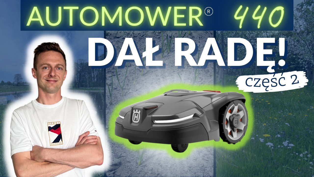 Robot koszący Automower 440 - zobacz jak kosi !! 💪