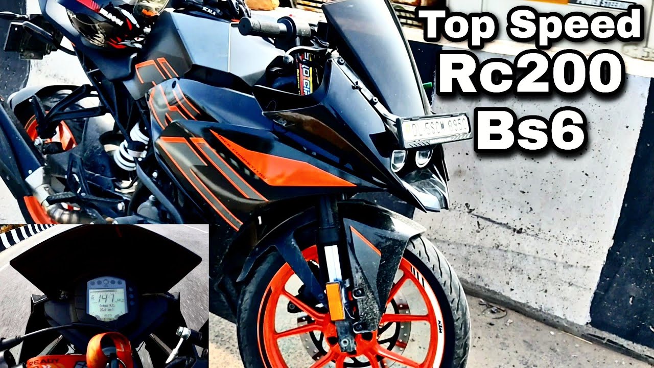 Top Speed Of Ktm Rc200 Bs6 | Rc200 Top Speed