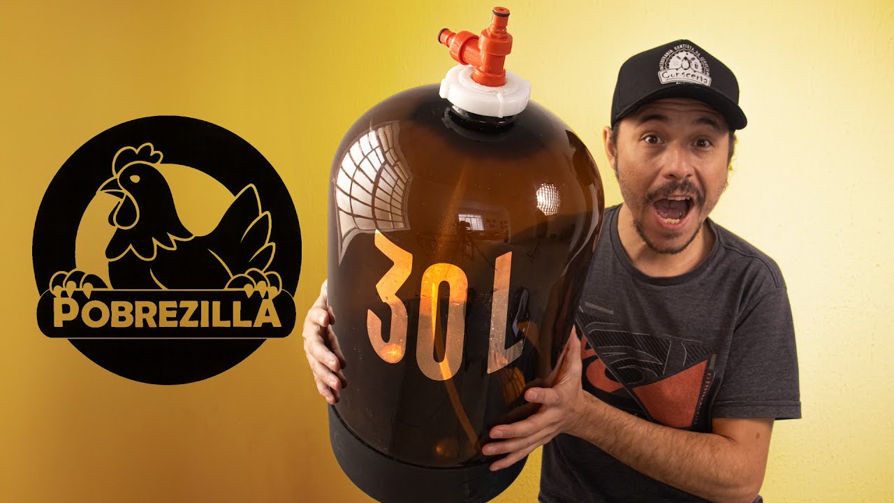 Faça um Fermentador de 30L com um Barril PET Usado!