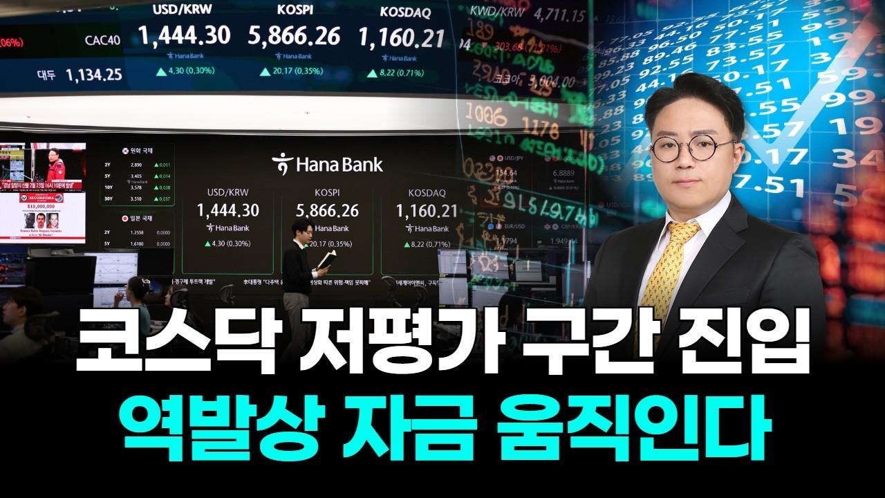 코스닥 저평가 구간 진입…역발상 자금 움직인다