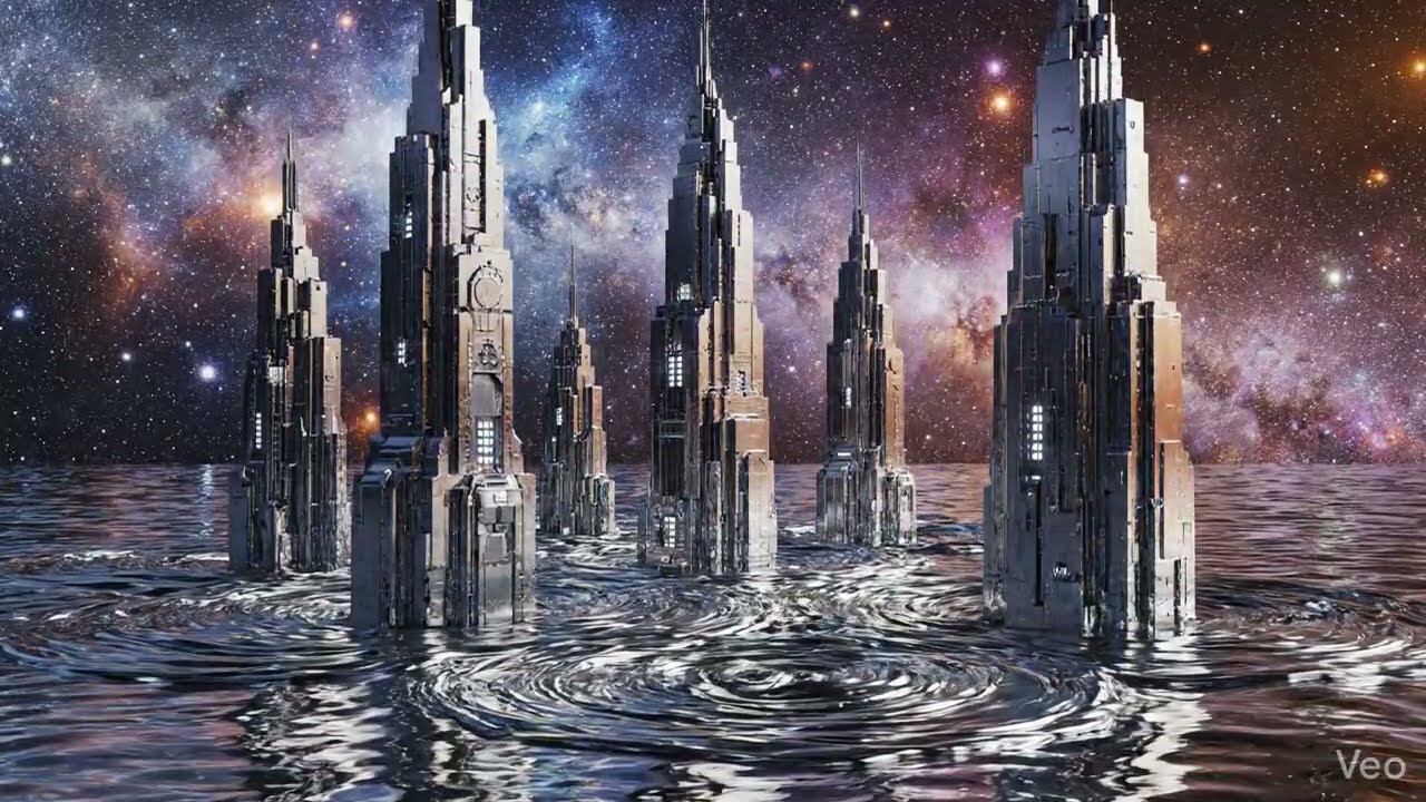 A Futuristic Cityscape Rising from The Mercury Sea 🏙️✨