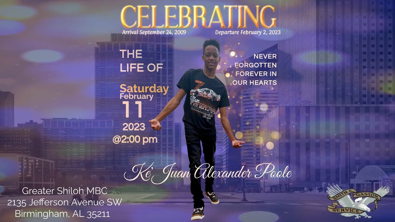 Celebration of Life for Mr. Ke'Juan Alexander Poole