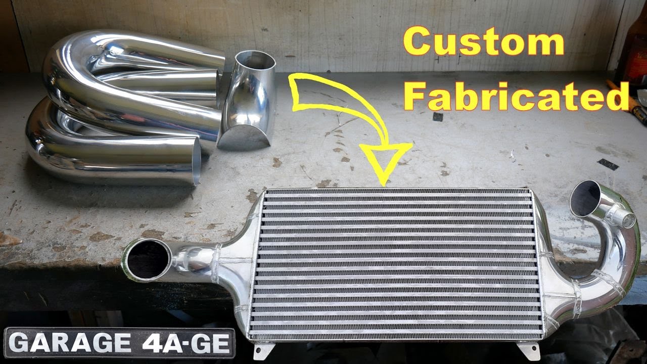 Intercooler end tank & piping fabrication - 4age Hilux - Hypertune