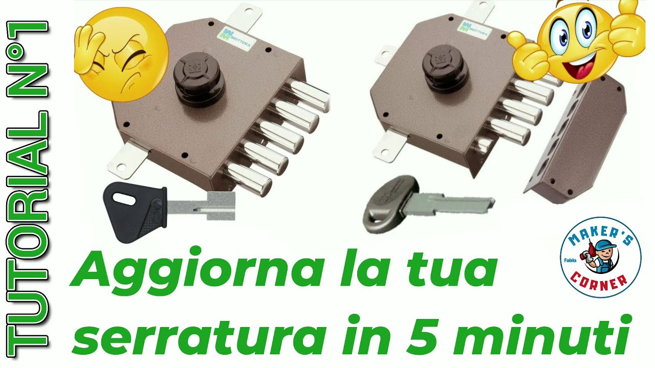 Aggiornamento serratura cilindro europeo Mottura guida#Pubblicità tutorial
