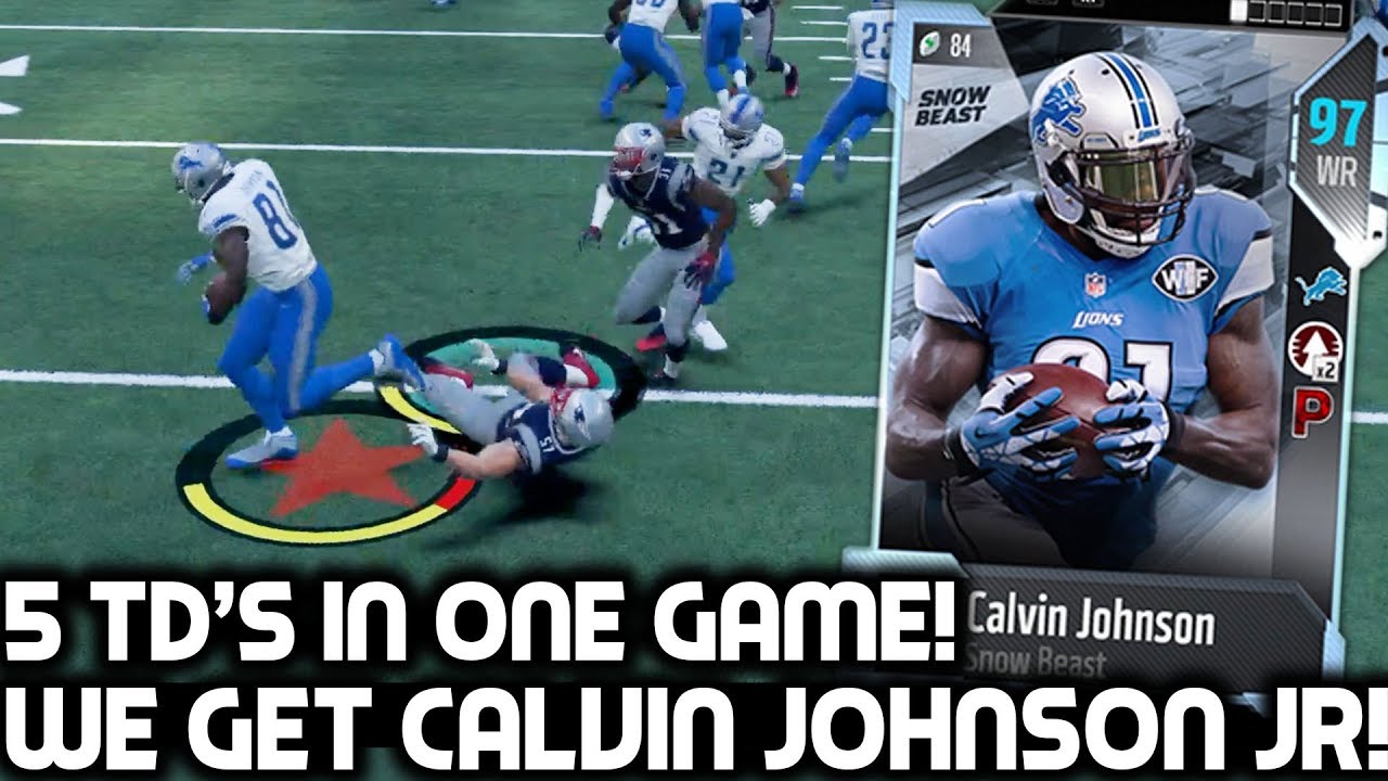 CALVIN JOHNSON JR IS UNSTOPPABLE! Greatest Performance Ever! Madden 18 Ultimate Team