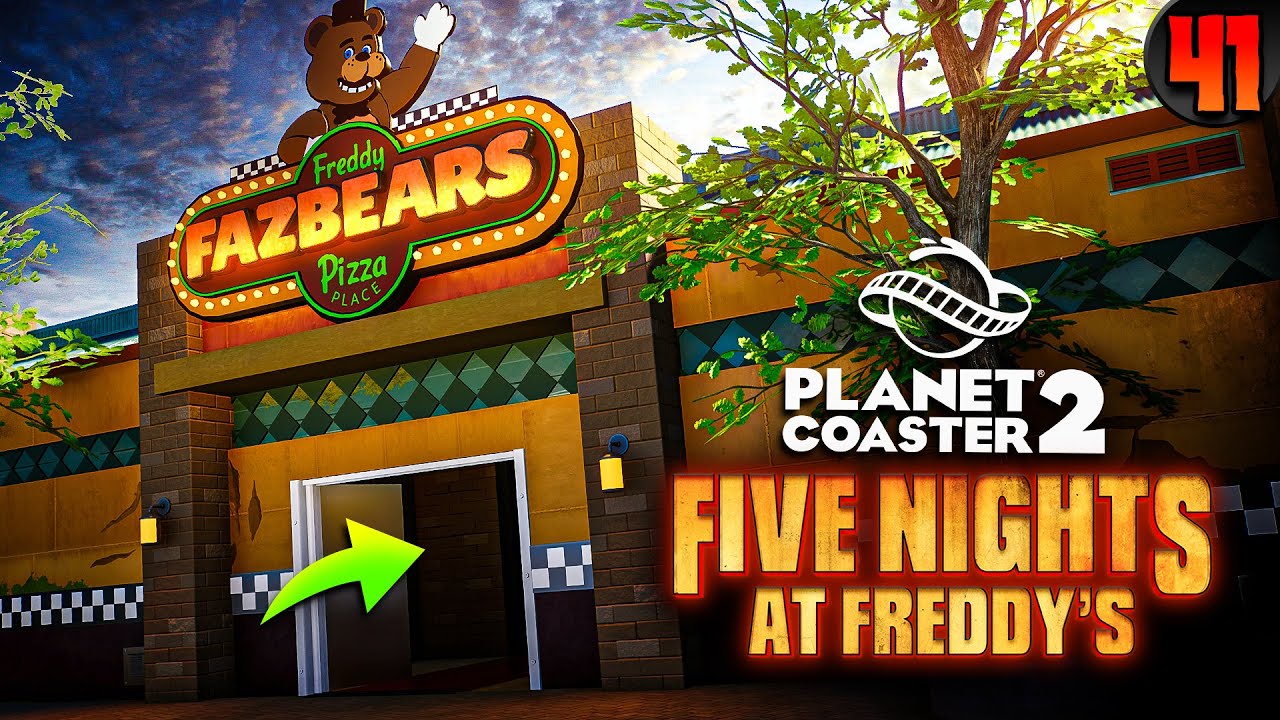Строим Five Nights at Freddy's DARK RIDE Planet Coaster 2! (#41)