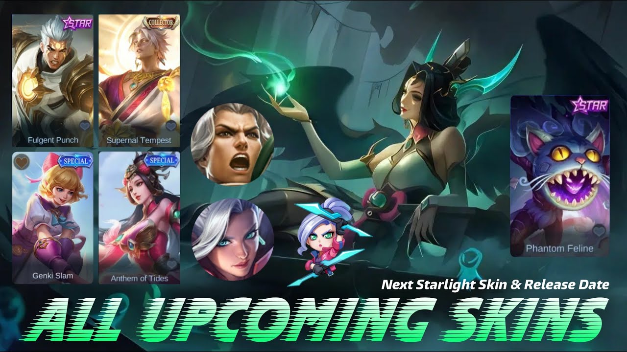 MOBILE LEGENDS ALL UPCOMING SKIN 2022 - MAY STARLIGHT SKIN 2022 - NEW HERO MLBB