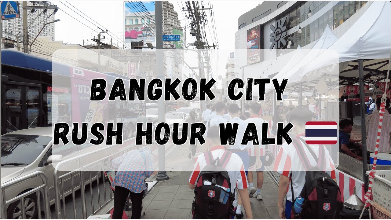 Bangkok Old City Walk 🇹🇭 | Charoen Krung Road from Surawong to Yannawa Temple | Thailand 4K Walk
