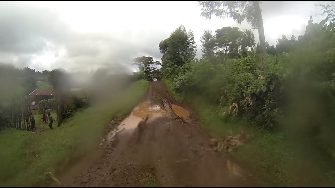 Driving from the Aberdares in the Rainy Season